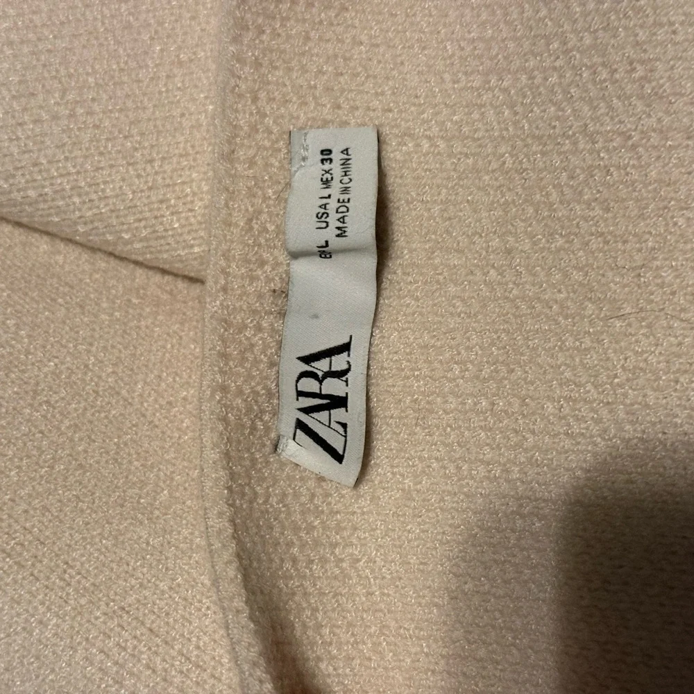 Zara Women’s Cream Open Front Knit Cardigan Sweater - Picture 2 of 2